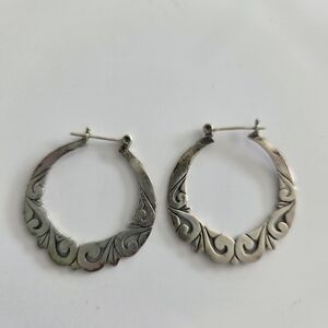 Silver Hoop Earrings
